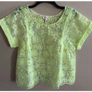 Anthropologie Yellow Swing Top - Sz S - Like New!